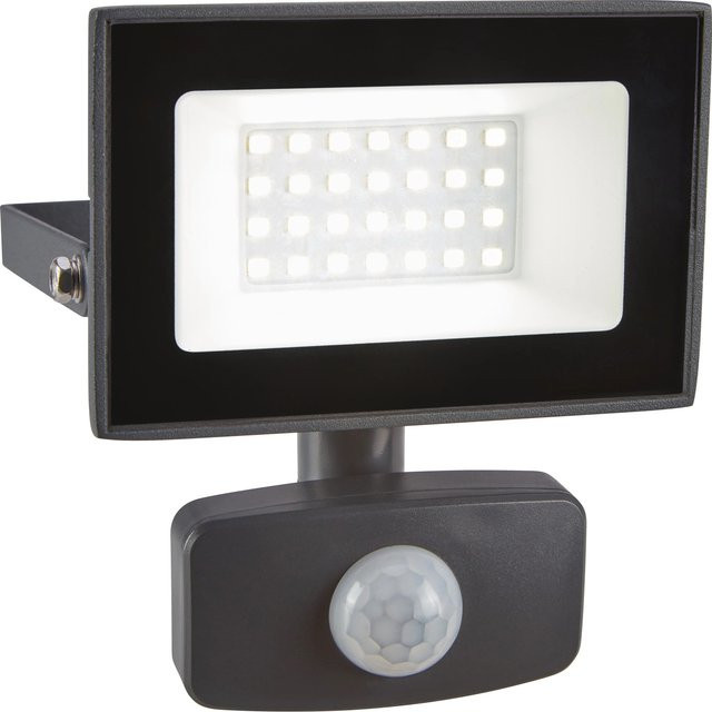 LED Außenwand Strahler mit Bewegungssensor in Grau, 20 W - Bild 1