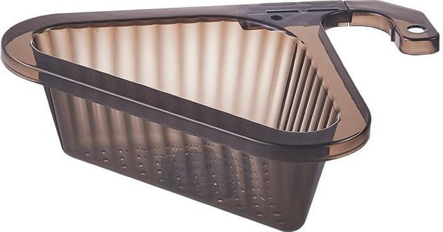 Ausziehbarer dreieckiger Abtropfkorb für die Küchenspüle von Yiran Furniture in Schwarz - Bild 1