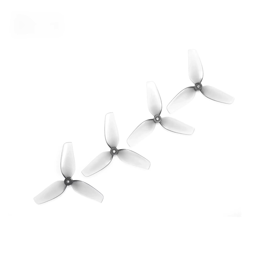 HQprop 2 Paar 1,8 Zoll 3-Blatt-FPV-Propeller für Micro Whoop, transparent, 45 mm x 3, 1,5 mm Lochgröße - Bild 1