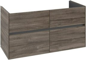 V&B Waschtischunterschrank Collaro in Stone Oak mit mittigem Waschtisch, B/T/H: 116,1 x 48,0 x 61,0 cm - Bild 1