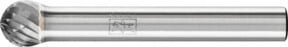 PFERD TOOLS Hartmetall Frässtift Kugel KUD silber, Durchmesser: 8 mm, Länge: 20 mm, Schaft-Durchmesser: 6 mm, Z3P universal mittel kreuzverzahnt - Bild 1