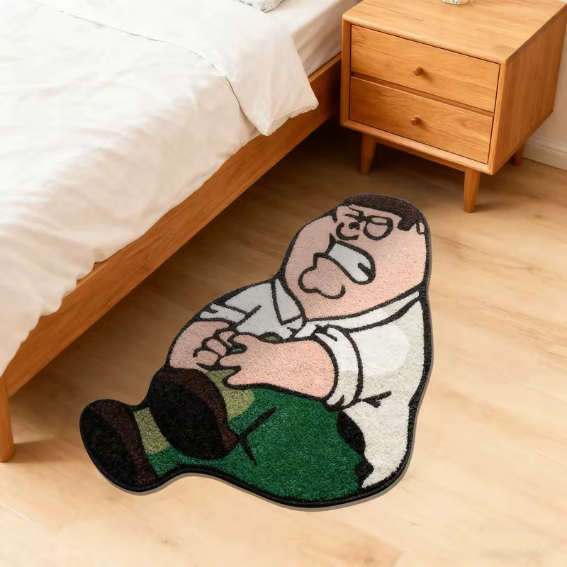 VIKAMA Cartoon-Kinderteppich mit niedlichem Motiv in Multicolour für das Kinderzimmer oder Wohnzimmer - Bild 2