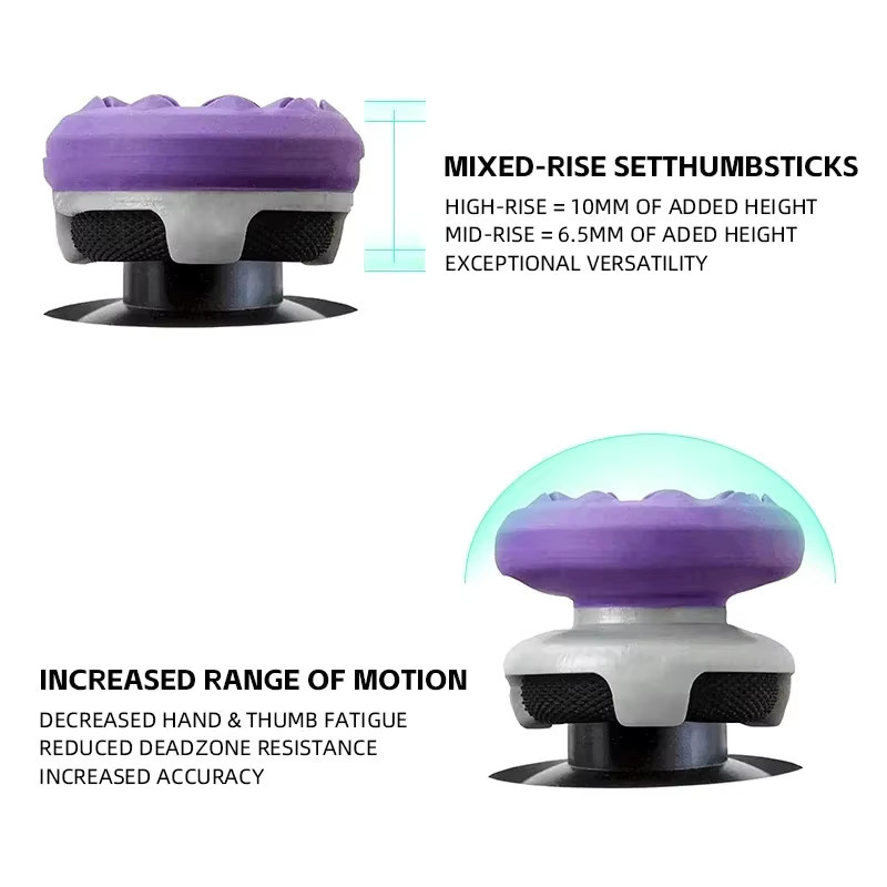DATA FROG High-Rise Performance Analog Stick Controller für PS4 und PS5 in Galaxy Multicolor - Bild 2