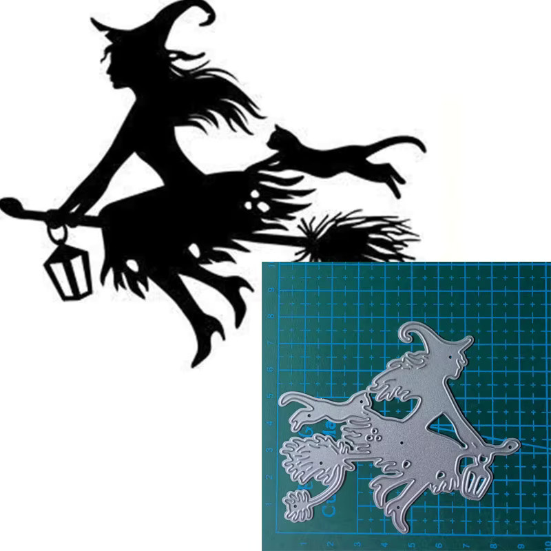 Halloween Metall Stanzformen in Silber für Scrapbooking und Bastelarbeiten - Bild 4