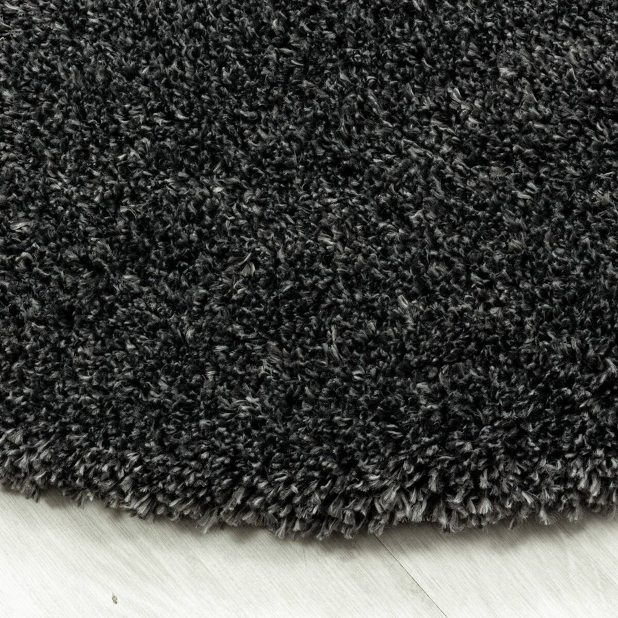 Ayyildiz Hochflorteppich Fluffy Shaggy in Grau, rund, Durchmesser: 120 cm - Bild 2