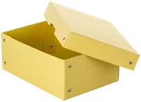 Falken PureBox Aufbewahrungsbox für A5 Dokumente in Gelb, B/H/T: 18 x 25 x 10 cm - Bild 1