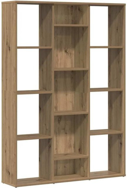 vidaXL Raumteiler und Bücherregal Artisan-Eiche, Farbe Braun, B/T/H: 100 x 24 x 140 cm - Bild 1