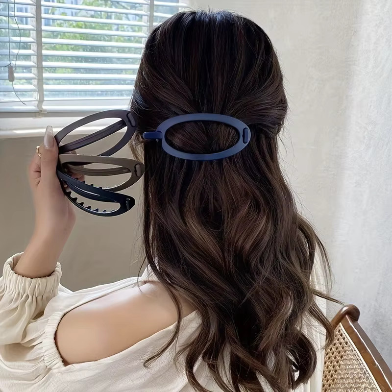 Haarspange Ellipsen-Design, 2 Stück, Damen - Bild 2