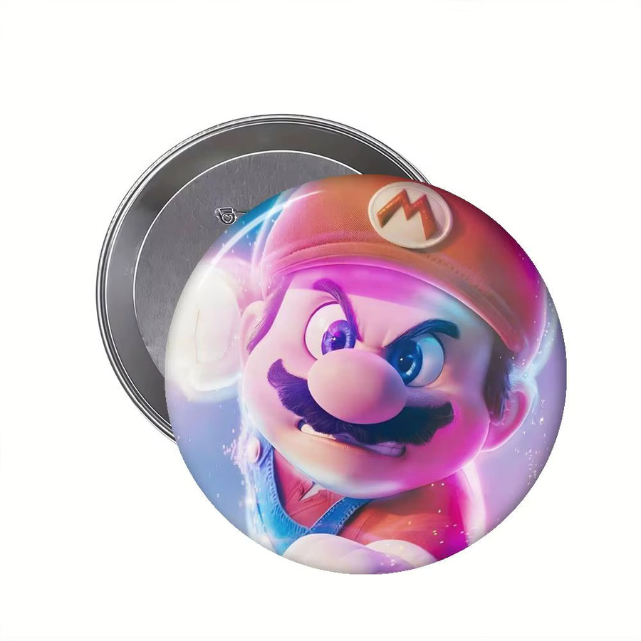Super Mario Anstecknadeln, Weißblech, Tiermotive - Bild 2