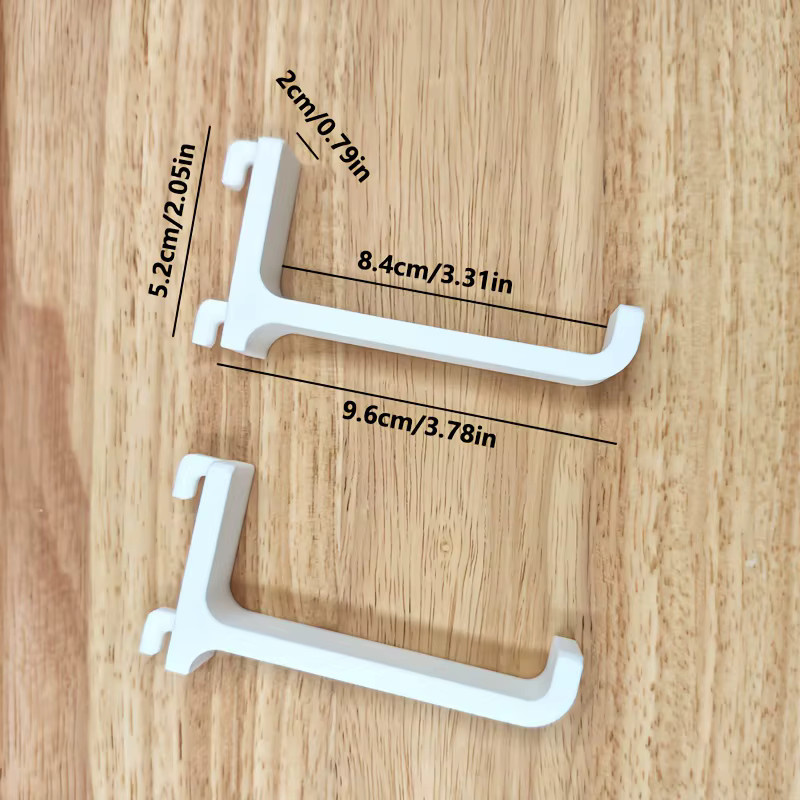 2 Stück Wandhaken für IKEA SKADIS in Weiß zur Aufbewahrung von Werkzeug und Utensilien - Bild 2