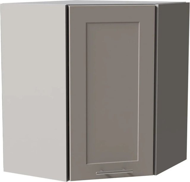 Feldmann-Wohnen Eckhängeschrank Oslo in Grau Kaschmir Matt mit Soft-Close-Türen, B/T/H: 60 x 60 x 72 cm - Bild 1