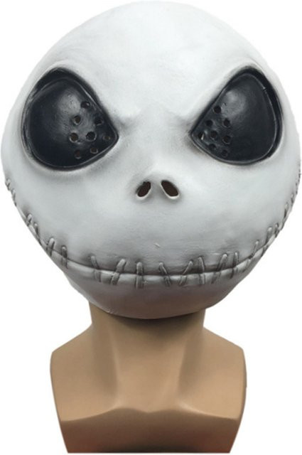 Cosplay-Maske Kostüm Latex-Helm, Weiß, Gummi - Bild 1
