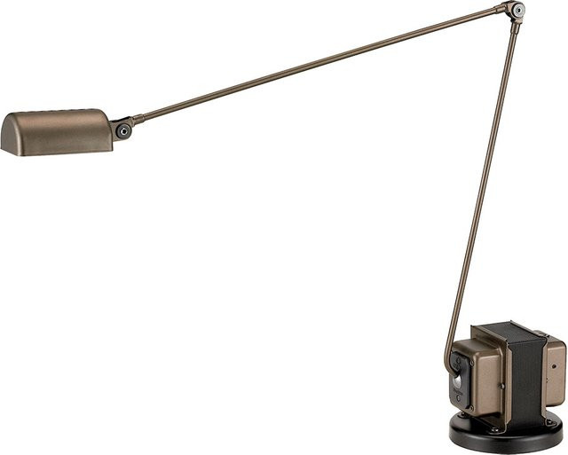 Lumina Daphine LED-Schreibtischleuchte in Bronze, dimmbar und verstellbar mit warmweißem Licht (3000K) - Bild 1
