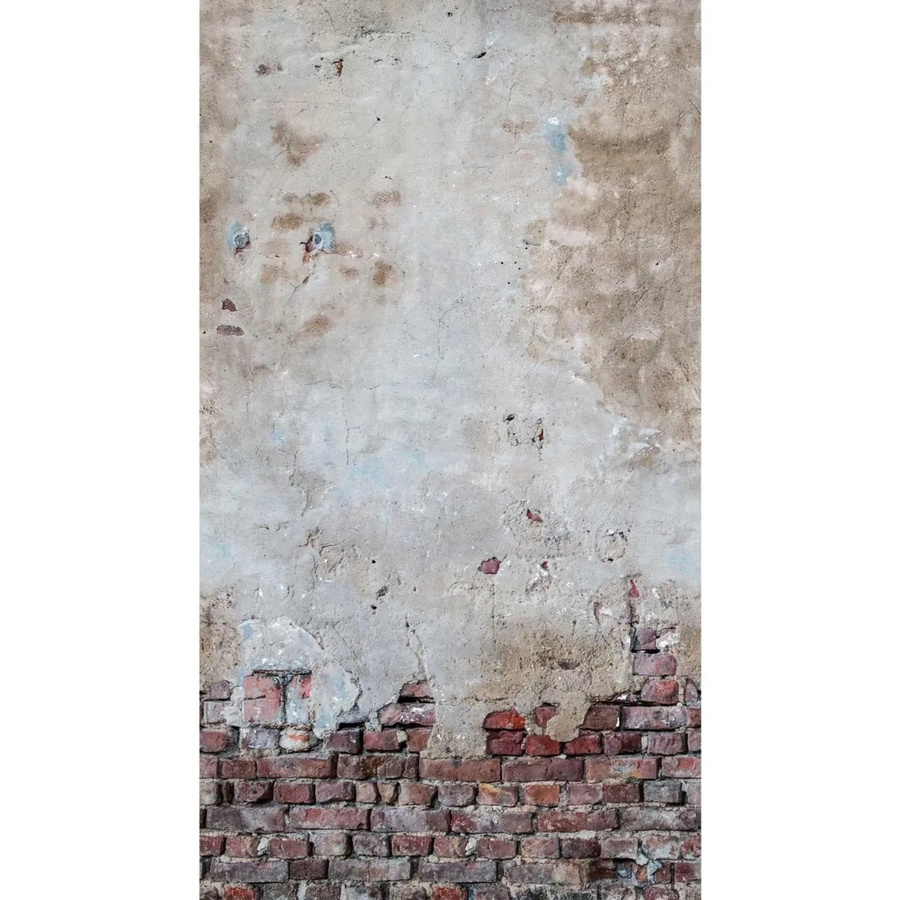 Bricoflor Vliestapete in 3D-Optik mit Stein-Design und Backstein-Motiv, Farbe: rot-grau, B/H: 159 x 280 cm - Bild 2