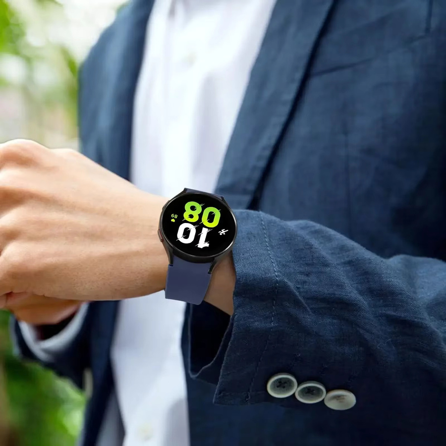Uhrenarmband Silikon, Schwarz, 20 mm, für Samsung Galaxy Watch - Bild 5