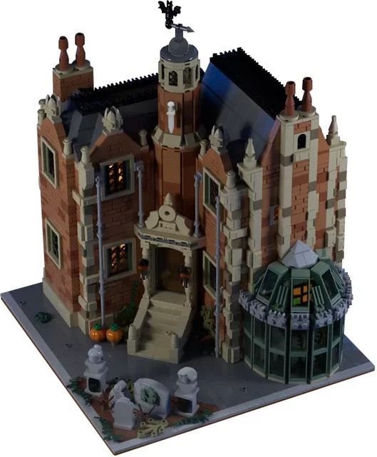 Gobricks MOC Modulare Haunted Mansion, Bausteine Spielzeug - Bild 1