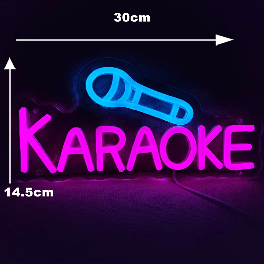 Karaoke LED Neon Licht Zeichen in Multicolour für Party, Bar und Studio zur Wanddekoration - Bild 2