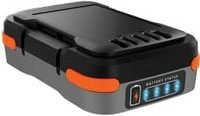 BLACK+DECKER USB-Akku BDCB12B-XJ in Schwarz und Orange mit USB-C Anschluss - Bild 1