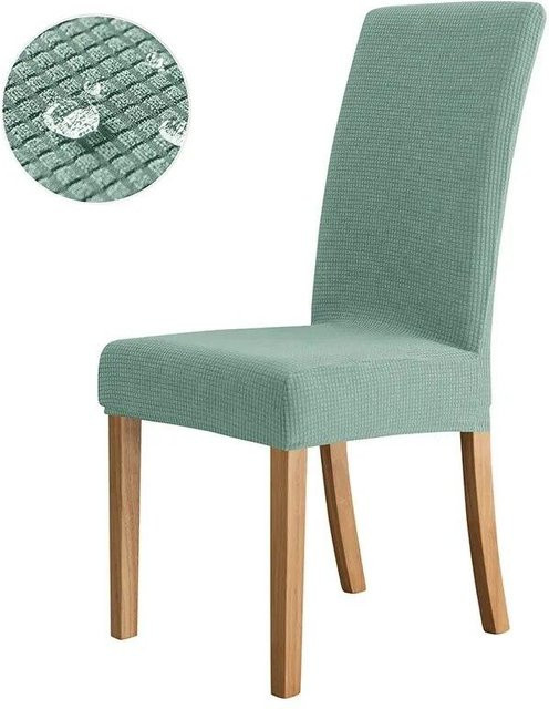Wasserdichter Jacquard Stuhlbezug von BC-Warm Home in Beige aus elastischem Spandex-Material für Esszimmer und Küche - Bild 1
