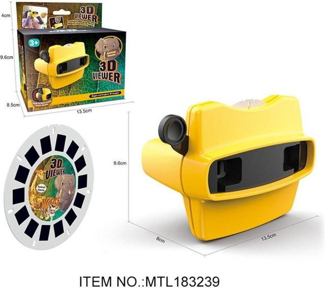 Fashnics 3D View-Master Einhorn Mini-Theater, leuchtendes Spielzeug, gelb - Bild 1