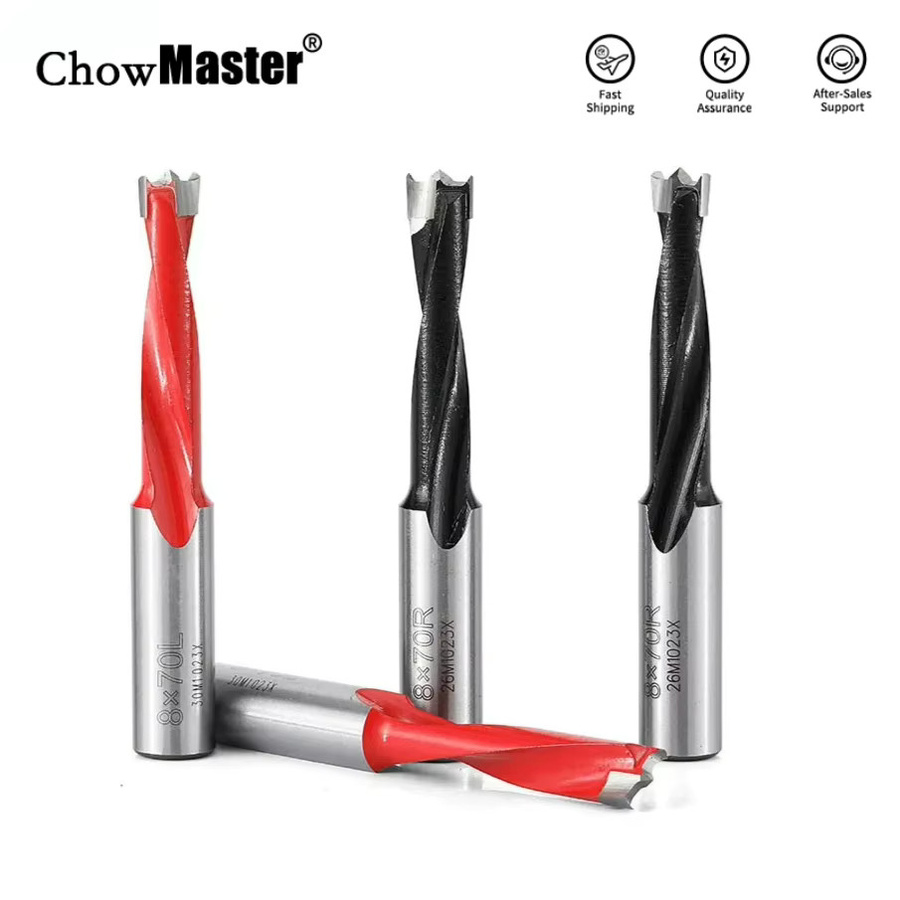 CHOWMASTER 3-in-1 Scharnierbohrer Wolframkarbid Fräseröffner für Holzbearbeitung mit Links- und Rechtsrotation, Durchmesser: 70 mm - Bild 2