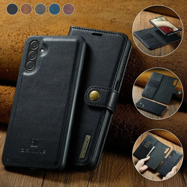 Magnetische Handyhülle mit abnehmbarer Brieftaschenkartenhülle für Samsung Galaxy S22 S23 S24 S25 Ultra Plus A15 A16 A34 A35 A36 A54 A55 in Schwarz - Bild 1