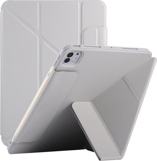 Smart Case Schutzhülle für iPad Air und iPad Pro mit mehreren Standwinkeln in Grau - Bild 1