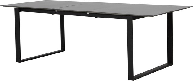 OUTFLEXX Alexander Ausziehtisch für den Garten aus Aluminium, mattgrau, B/T/H: 206 x 100 x 74 cm bis 266 x 100 x 74 cm - Bild 1