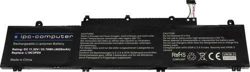 Ipc-computer Notebook-Akku L19C3PD5-68 für Lenovo, Li-Ion Pack, Schwarz, 11.55V, 4650 mAh - Bild 1