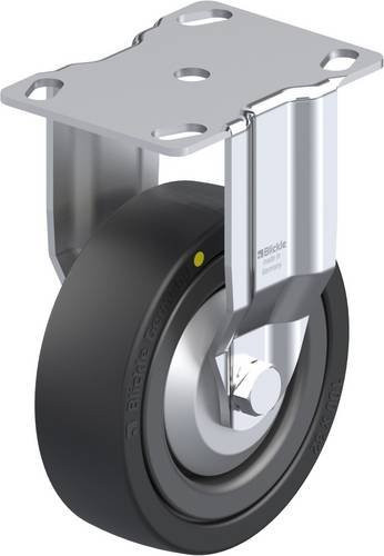 Blickle Bockrolle BKPA-VPA 101K-EL-FA in Schwarz mit 100 mm Rad-Durchmesser und 80 kg Tragfähigkeit - Bild 1