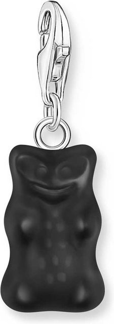 Thomas Sabo Charm Goldbären Anhänger, 925 Silber, Schwarz, Damen - Bild 1