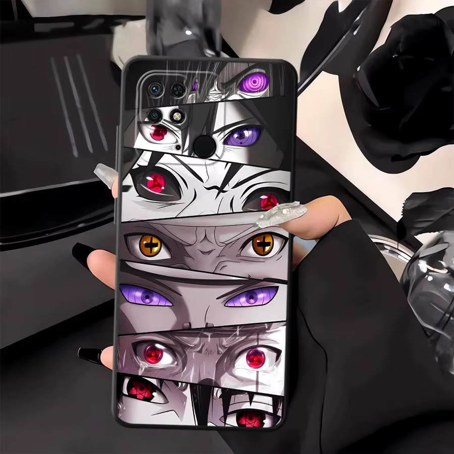Schwarze weiche Handyhülle mit Anime Naruto Design für Xiaomi Redmi 9 10 12C 13C und weitere Modelle - Bild 3