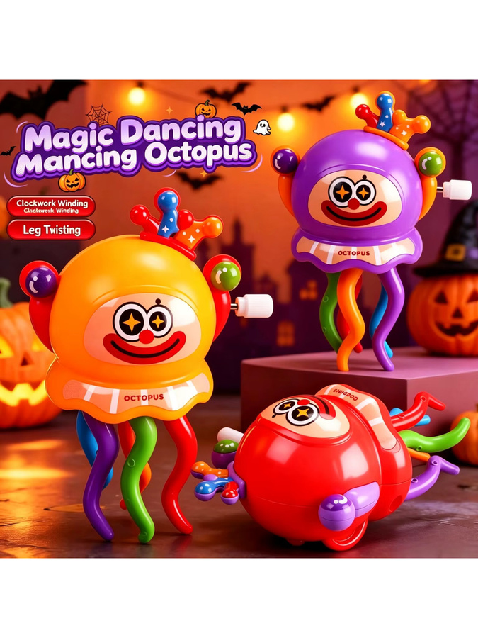 Bandai Tanzender Clown-Oktopus, Uhrwerk-Spielzeug - Bild 4