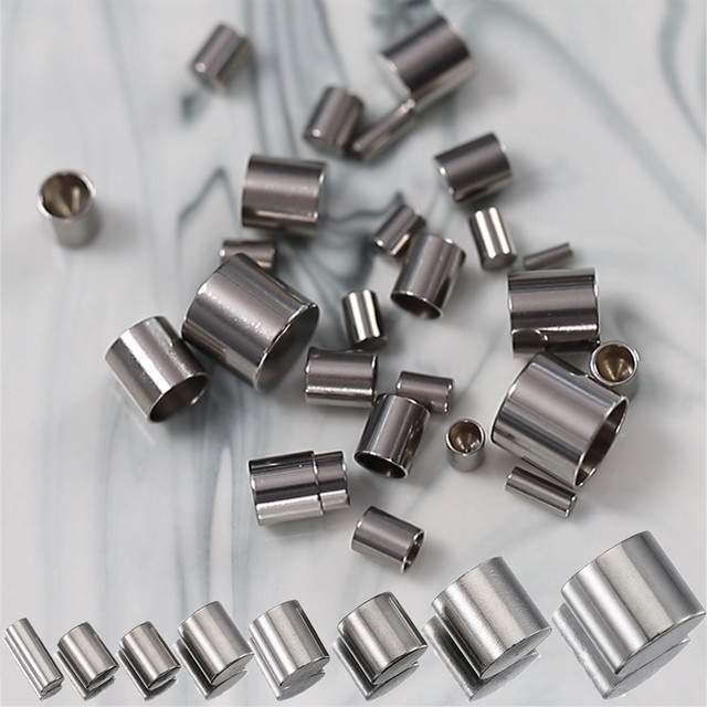 MOONMADE Klemmverschlüsse Edelstahl, Silber, Unisex - Bild 1