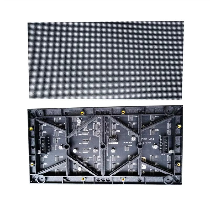 TLXT LED-Anzeige P5 RGB Vollfarb-Modul Indoor, B: 320 mm, H: 160 mm, 32x64 Pixel, HUB75 Anschluss, Schwarz/Multicolor - Bild 3
