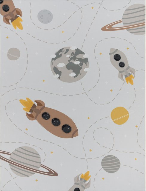 Kinderteppich Bini in Beige, rutschfest und waschbar, B/B: 140 x 200 cm - Bild 1