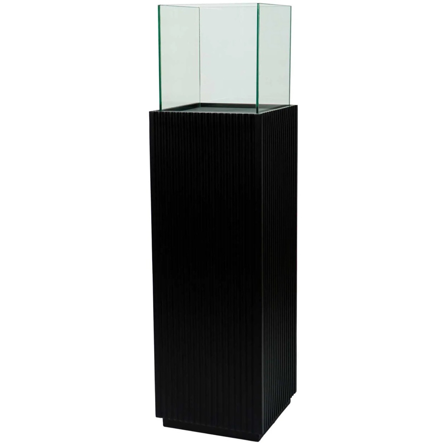Vivanno Windlichtsäule Candela in Skandischwarz, B/T/H: 27 x 27 x 100 cm - Bild 2