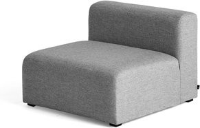HAY Mags Modul Middle Lounge-Element aus lackiertem Kiefernholz mit grauer Schurwolle Hallingdal 130 - Bild 1