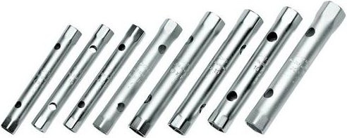 Gedore Doppelsteckschlüssel-Satz 8-teilig aus gehärtetem Stahl in Silber - Bild 1
