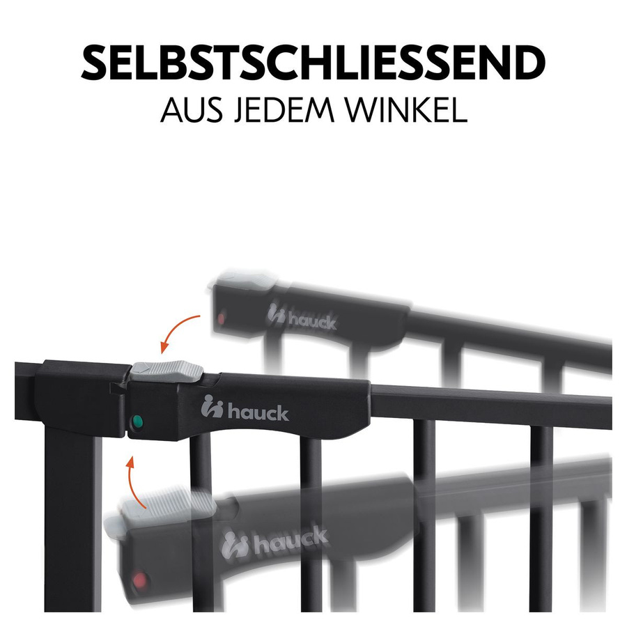 Hauck Tür- und Treppenschutzgitter Clear Step Autoclose 2, Schwarz/Transparent, Breite: 80 cm - Bild 4