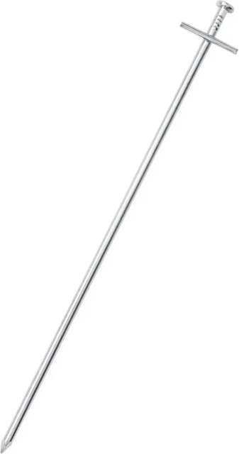 vidaXL Zeltheringe aus verzinktem Stahl in Silber, 24 Stück, Länge: 29,5 cm, Durchmesser: 6 mm - Bild 1