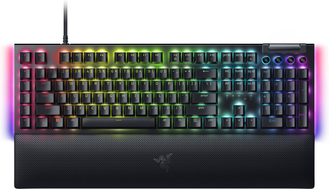 Razer BlackWidow V4 Mechanische Gaming-Tastatur mit Razer Green Switches, USB-C, QWERTZ Deutsch, Schwarz - Bild 1