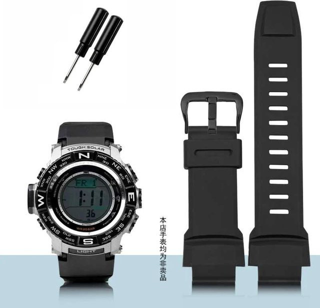 Casio Uhrenarmband, Kunststoff, Schwarz, 18 mm, Unisex - Bild 1