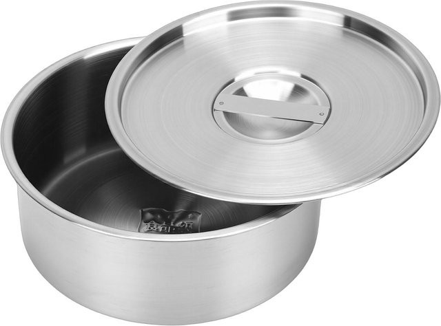 Musysh Dampfschale aus Edelstahl mit Deckel in Grau, Durchmesser: 17 cm - Bild 1