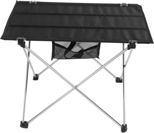 Tragbarer Klapptisch von CosyHome in Schwarz für Outdoor-Camping und Picknick, Größe S - Bild 1