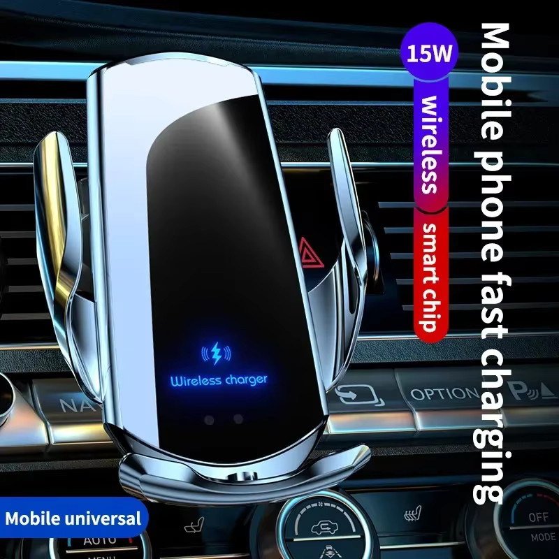 Smartphone Halterung mit kabelloser Ladefunktion für Volkswagen VW T-Cross 2019-2023 in Schwarz - Bild 4