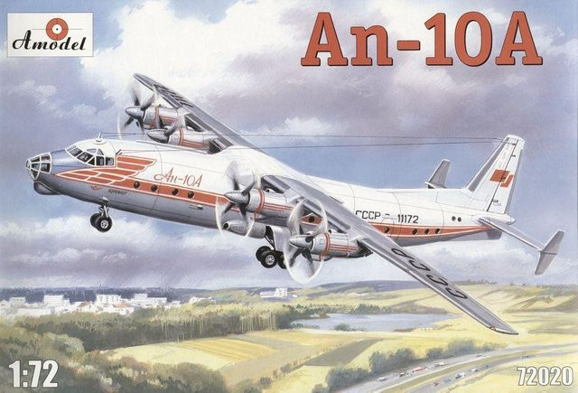 Antonov An-10, A-Model, Modellfahrzeug, 1:72 - Bild 1