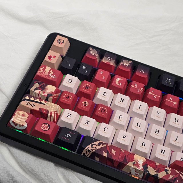 Mydei Honkai Star Rail Anime Tastenkappen Set aus PBT Dye-Sub für Cherry MX Switches, 120 Stück, Mehrfarbig - Bild 1