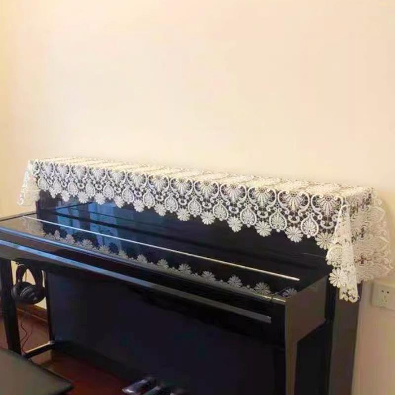 Yiran Furniture Tischläufer mit floraler Stickerei in Weiß, B/T/H: 180 x 55 cm - Bild 2