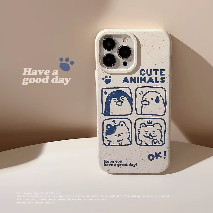 MUQGEW Handyhülle mit Cartoon-Tier-Graffiti Design für iPhone 11 bis iPhone 16 Pro Max, stoßfeste Schutzhülle - Bild 2